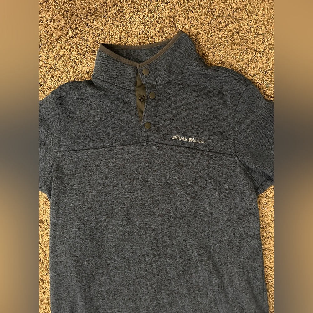 Eddie Bauer Radiator Fleece Snap-Front Pullover - Picture 2 of 6